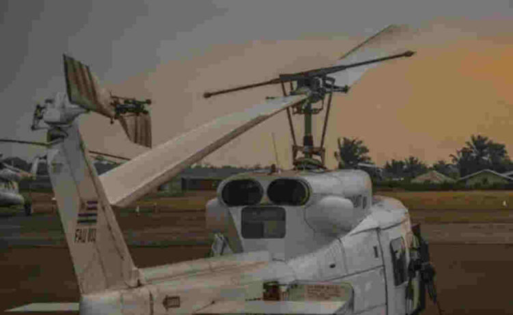 La Fuerza Aérea Uruguaya envía un helicóptero a Brasil