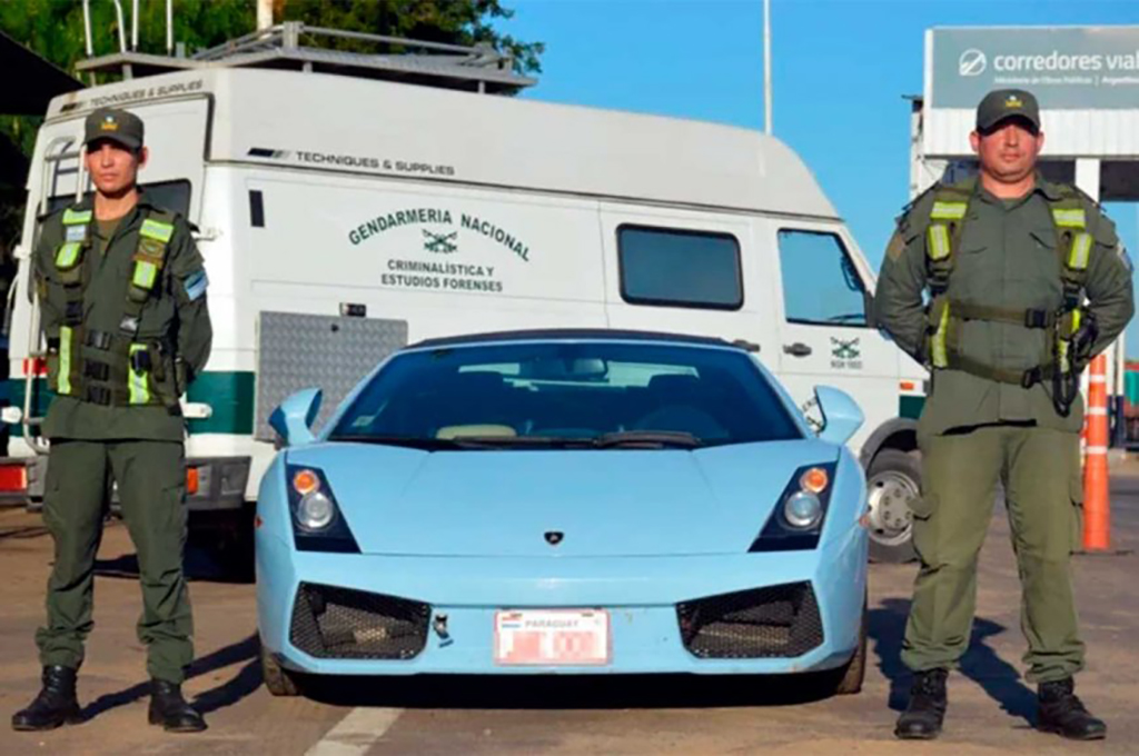 Secuestraron un Lamborghini sin papeles que había sido ingresado a la Argentina por Paysandú