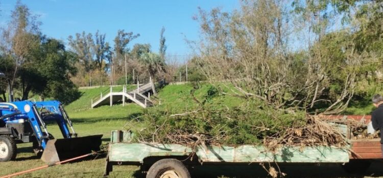 Se realizaron tareas de mantenimiento en el Parque Unzué