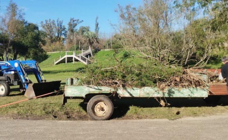 Se realizaron tareas de mantenimiento en el Parque Unzué