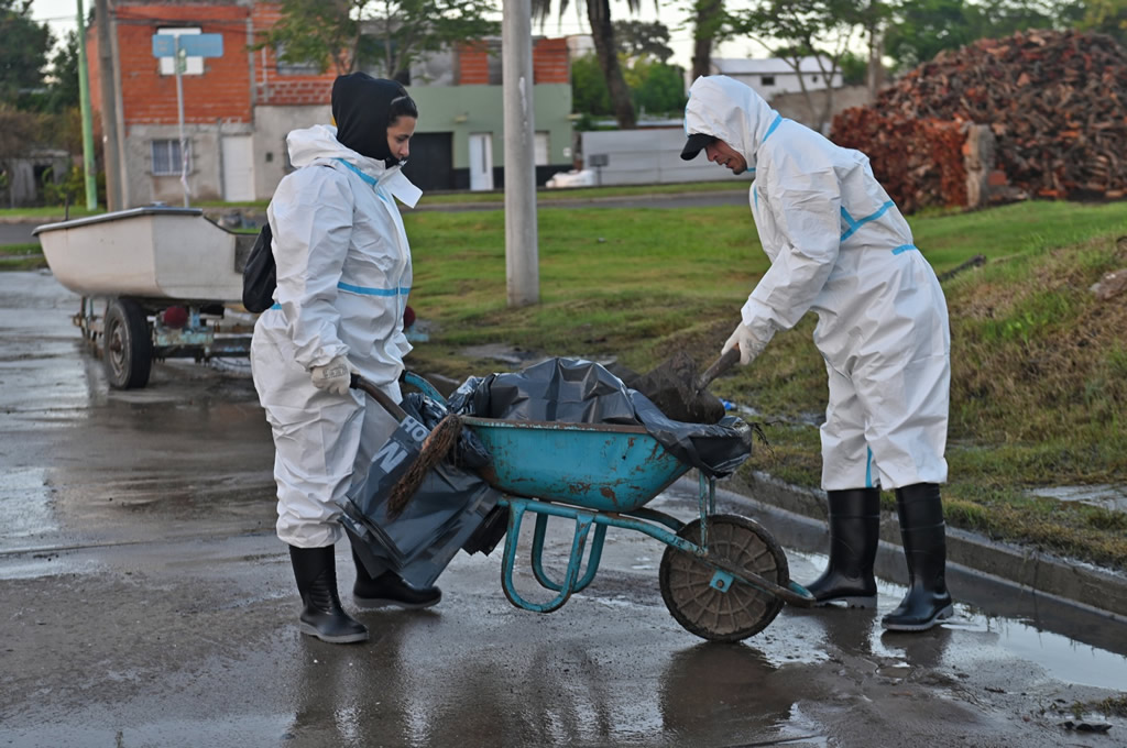 La Municipalidad llevó adelante el operativo de limpieza y desinfección