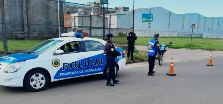 Un operativo evitó el ingreso de los motociclistas a Gualeguaychú