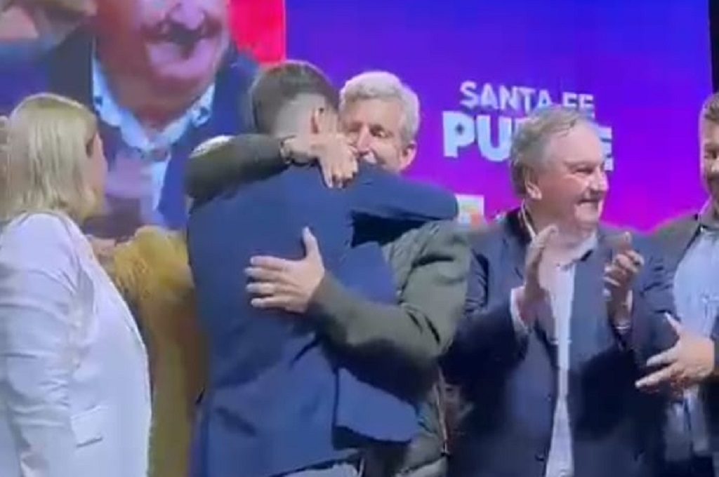Frigerio junto a Pullaro en Santa Fe