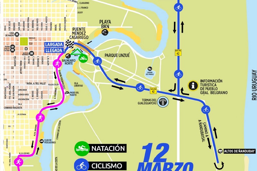 Este domingo se realiza el Triatlón Gualeguaychú